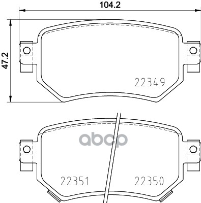 

Тормозные колодки Textar задние дисковые для Mazda 6 2013- 2234901