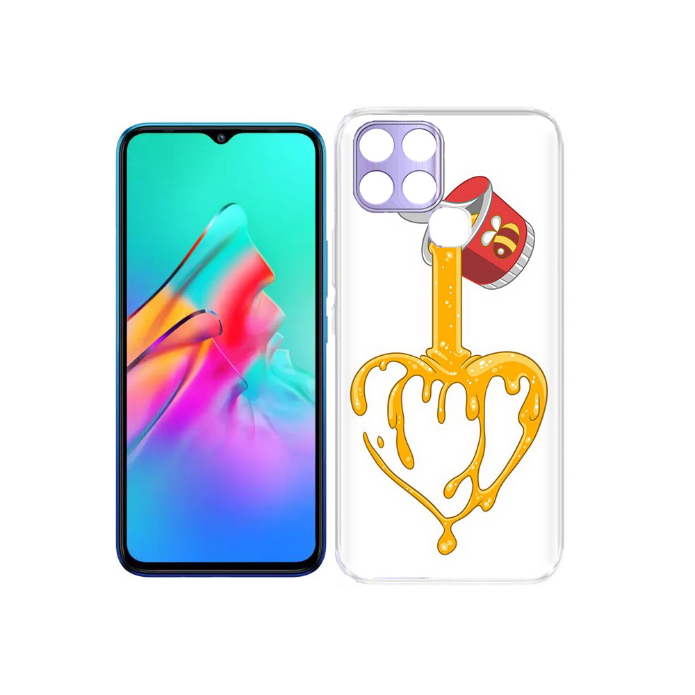 

Чехол MyPads Tocco для Infinix Smart 6 медовое сердце, Прозрачный, Tocco