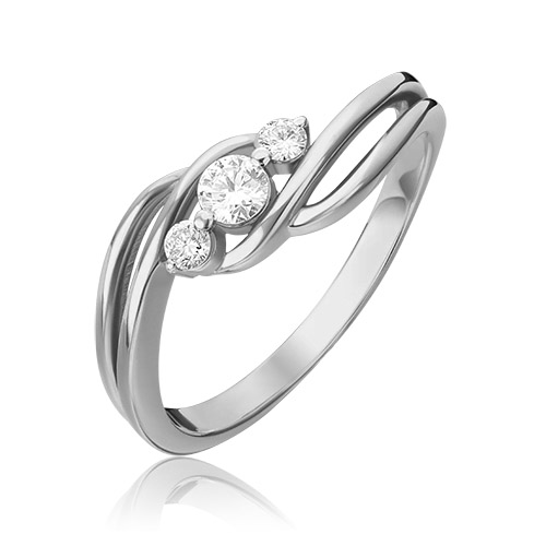 

Кольцо из золота р. 18 PLATINA jewelry 01-0854-00-101-1120-30, бриллиант, 01-0854-00-101-1120-30