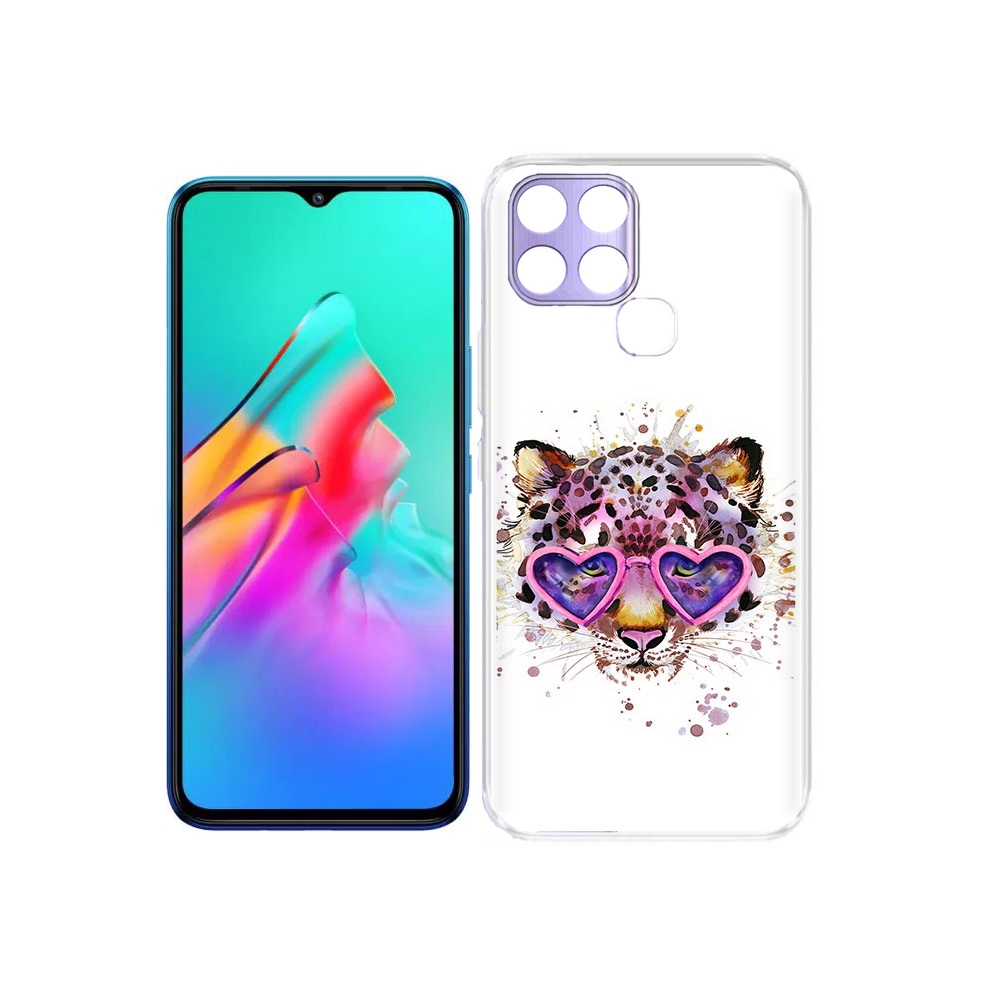

Чехол MyPads Tocco для Infinix Smart 6 модный леопард, Прозрачный, Tocco