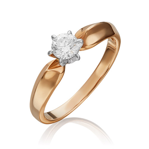 

Кольцо из золота р. 16,5 PLATINA jewelry 01-0912-00-101-1111-30, бриллиант, 01-0912-00-101-1111-30