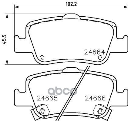 

NP1114_колодки дисковые задние! Toyota Auris all 07>