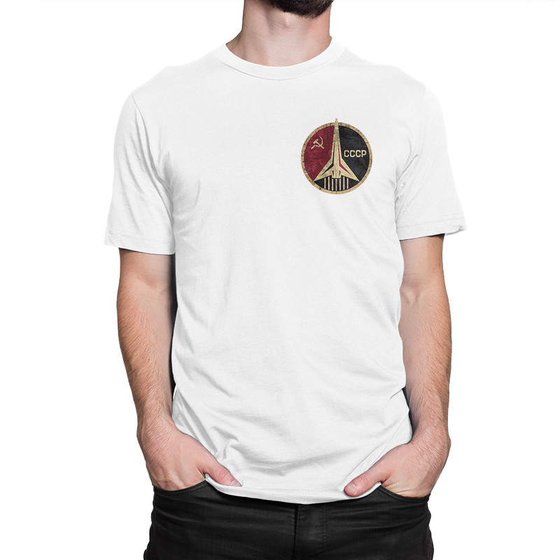 

Футболка мужская Dream Shirts Логотип - СССР белая 3XL, Белый, Логотип - СССР