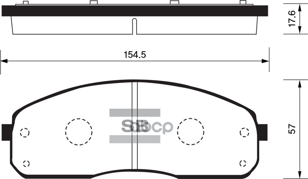 

Тормозные колодки Sangsin brake передние sp1175