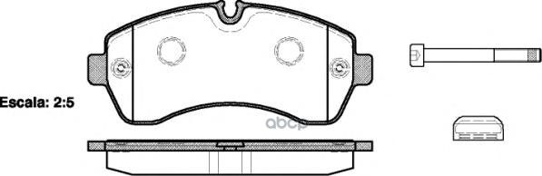 

Колодки дисковые п. MB Sprinter 509CDi-518CDi, VW Crafter 50 2.5TDi 1243 00 [2E0698151A]