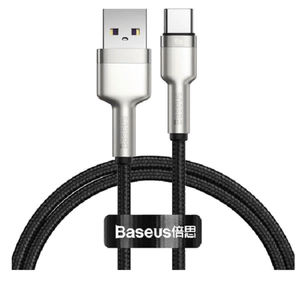 фото Кабель usb type-c 40w 2m cafule series metal baseus черный