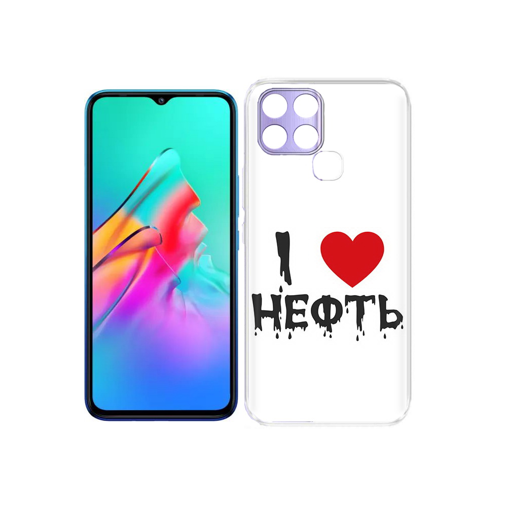 

Чехол MyPads Tocco для Infinix Smart 6 нефть, Прозрачный, Tocco