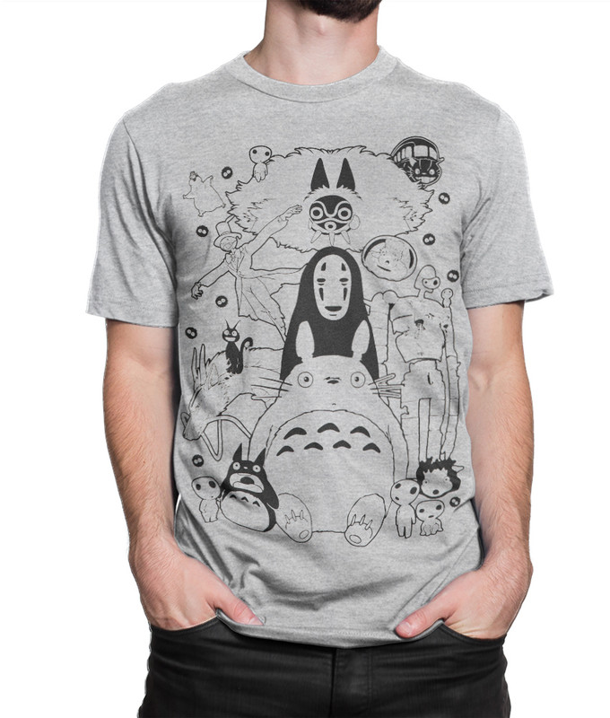 

Футболка мужская Dream Shirts Студия Гибли серая L, Серый, Студия Гибли