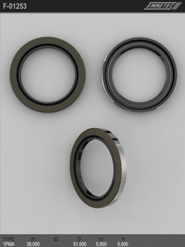 

Сальник рулевой рейки 38x51x5.6 (1PMA) EMMETEC F-01253