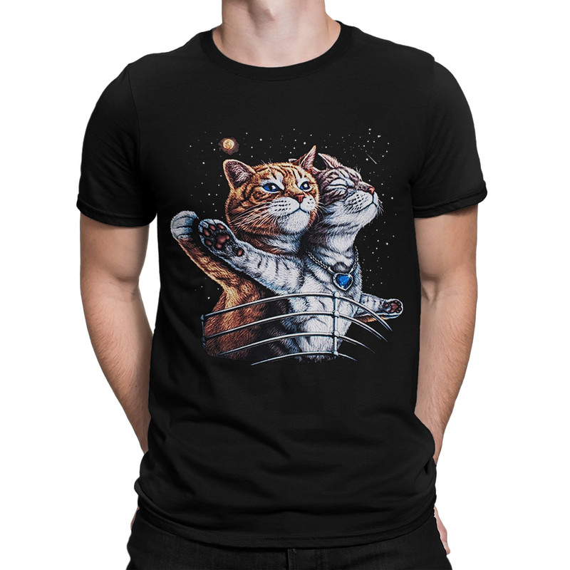 

Футболка мужская Dream Shirts Титаник и Коты черная L, Черный, Титаник и Коты