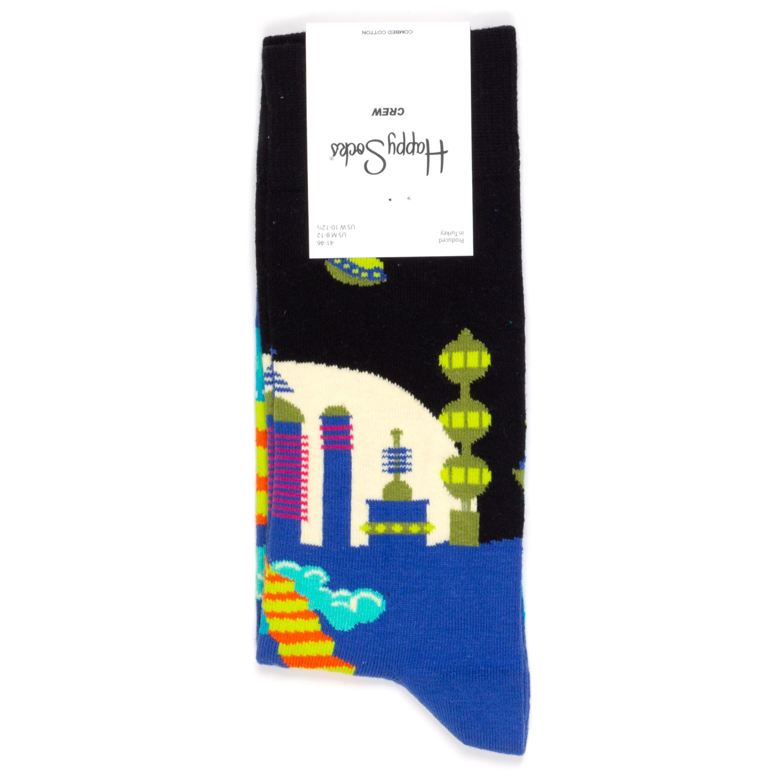 

Носки унисекс Happy Socks Happy-Socks-City-X черный/синий 36-40, Happy-Socks-City-X