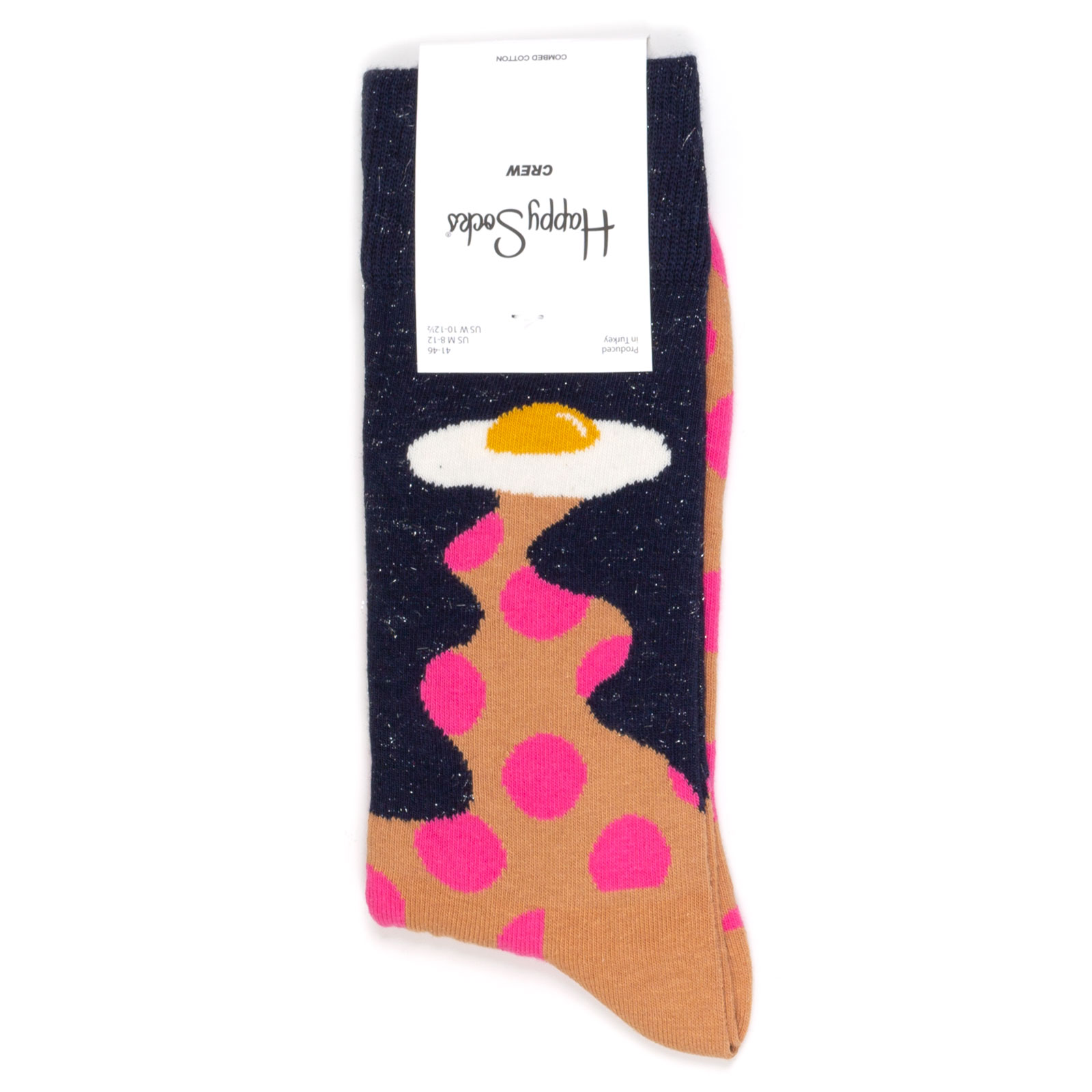 

Носки унисекс Happy Socks Happy-Socks-Egg-Ufo черный/розовый/желтый 36-40, Happy-Socks-Egg-Ufo