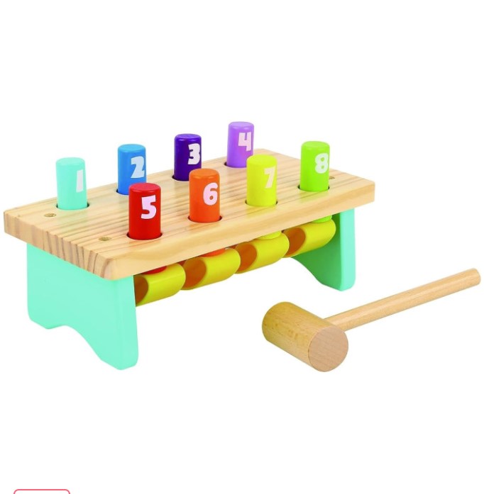 

Развивающая игрушка Tooky Toy, Реверсивная стучалка-забивалка