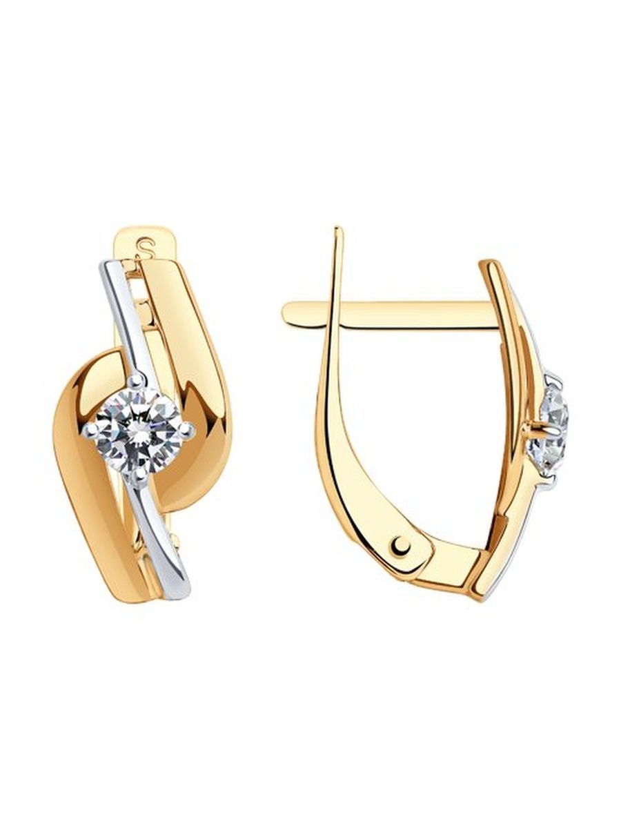 

Серьги из золота TEO MAORI 8027207-4, фианит, 8027207-4