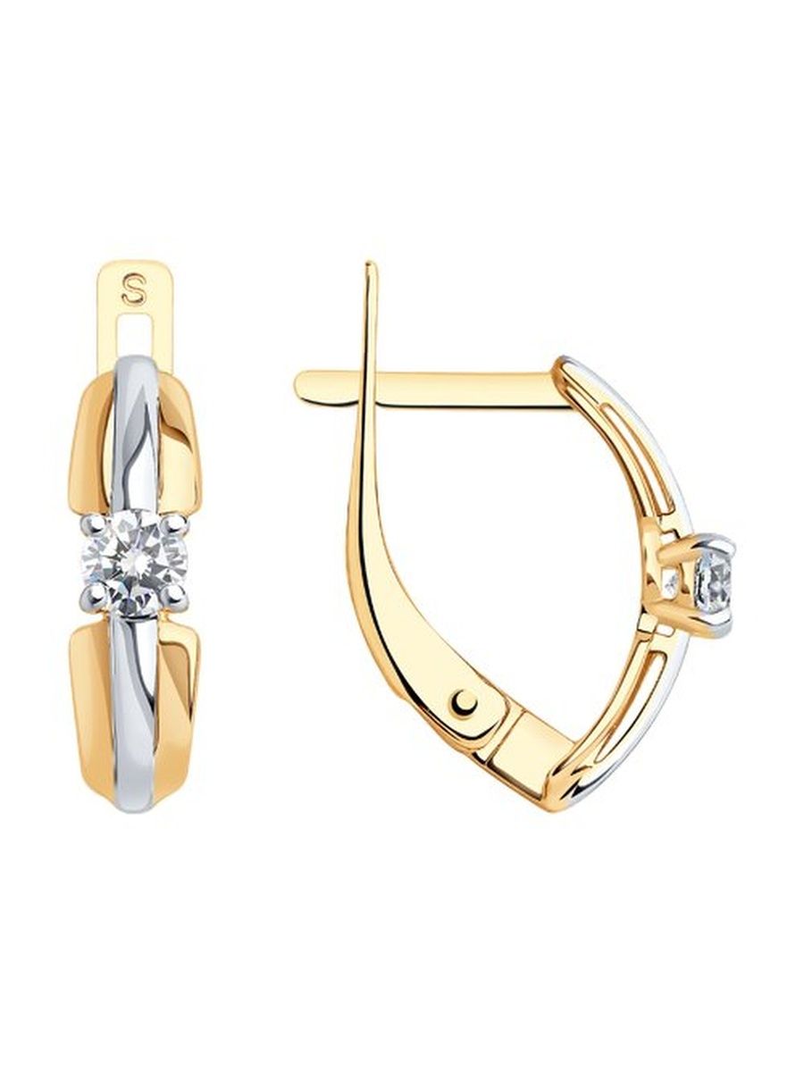 

Серьги из золота TEO MAORI 8027898-4, фианит, 8027898-4