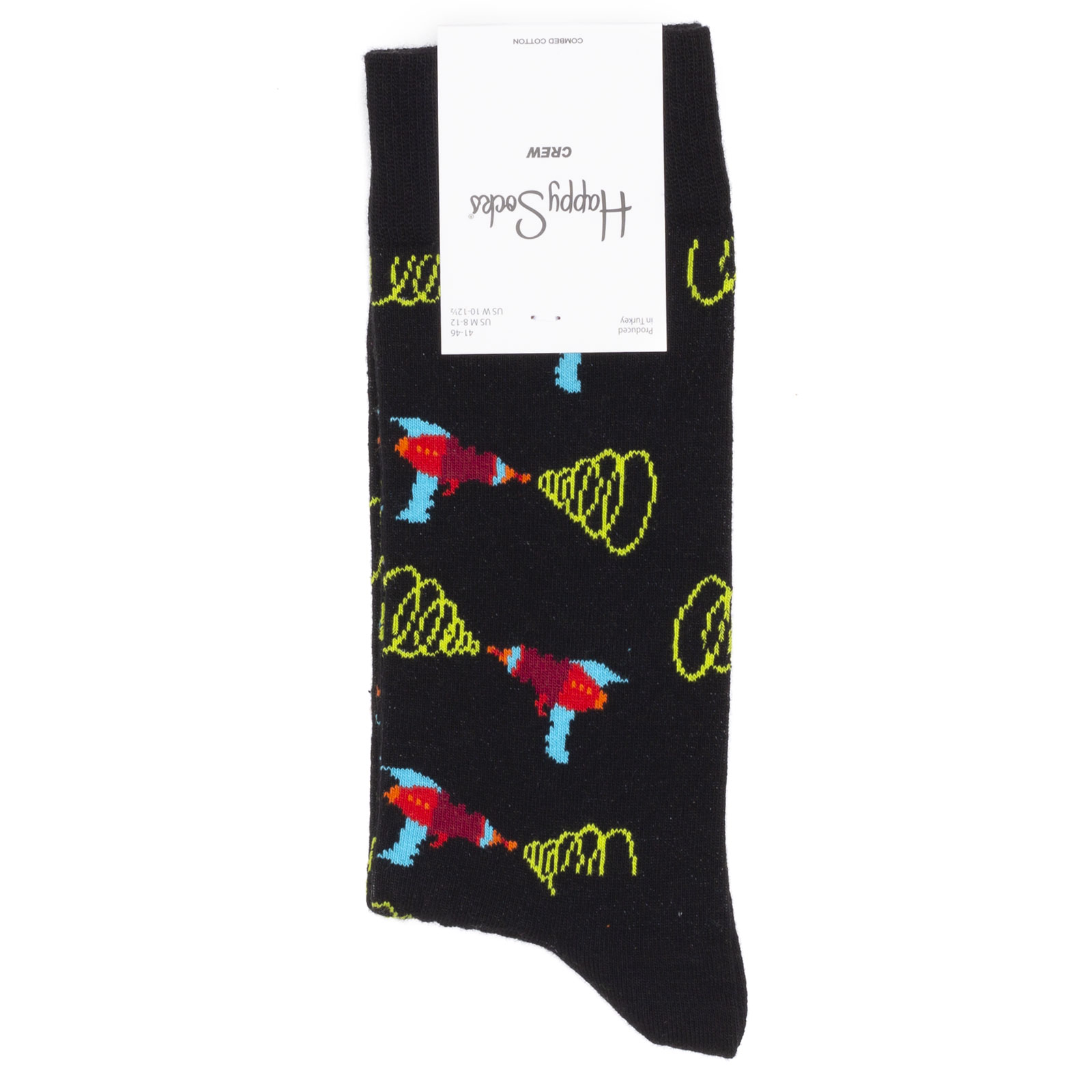 

Носки унисекс Happy Socks Happy-Socks-Lazer-Quest черный/красный/зеленый 36-40, Happy-Socks-Lazer-Quest