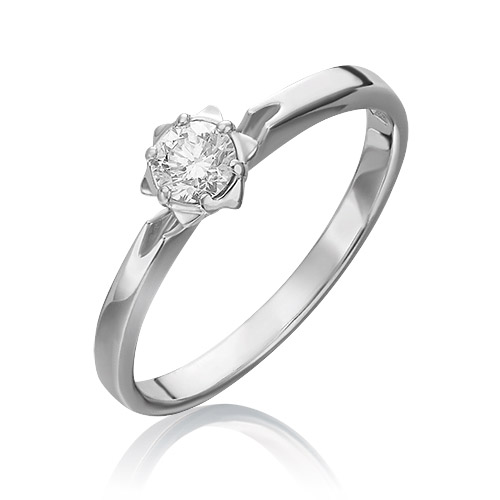 

Кольцо из золота р.  PLATINA jewelry 01-1017-00-101-1120-30, бриллиант, 01-1017-00-101-1120-30