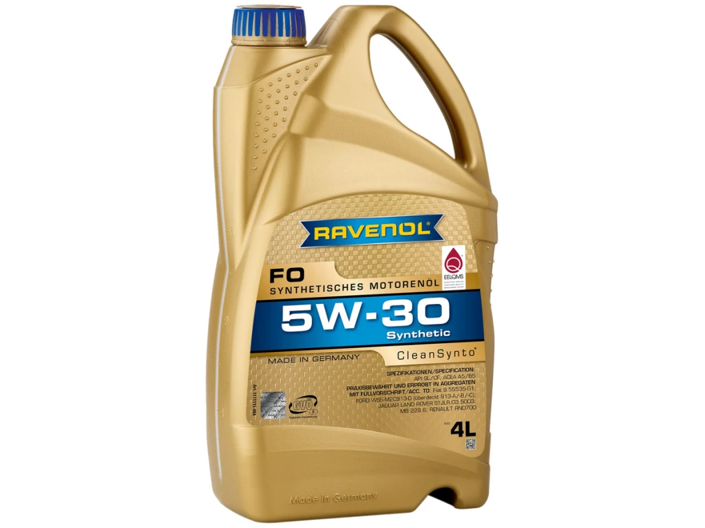 

Моторное масло Ravenol FO 5W-30 синтетическое 4 л