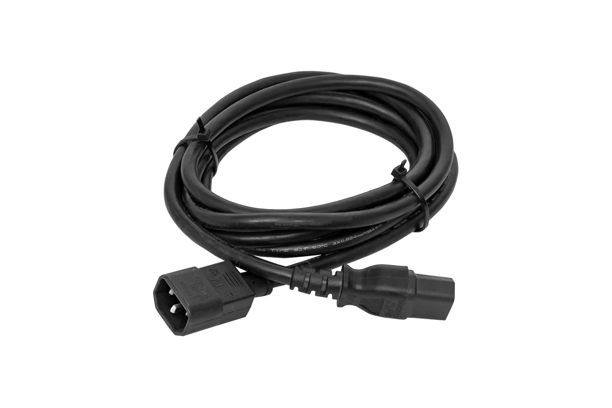 

Кабель TLK C13 - IEC C14 вилка-розетка 2м черный, TLK-PCM10-018