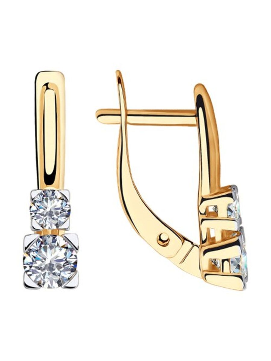 

Серьги из золота TEO MAORI 831-120-00302-1, фианит, 831-120-00302-1