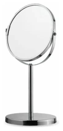 Зеркало косметическое настольное 17 см, двустороннее BRABIX, 602852