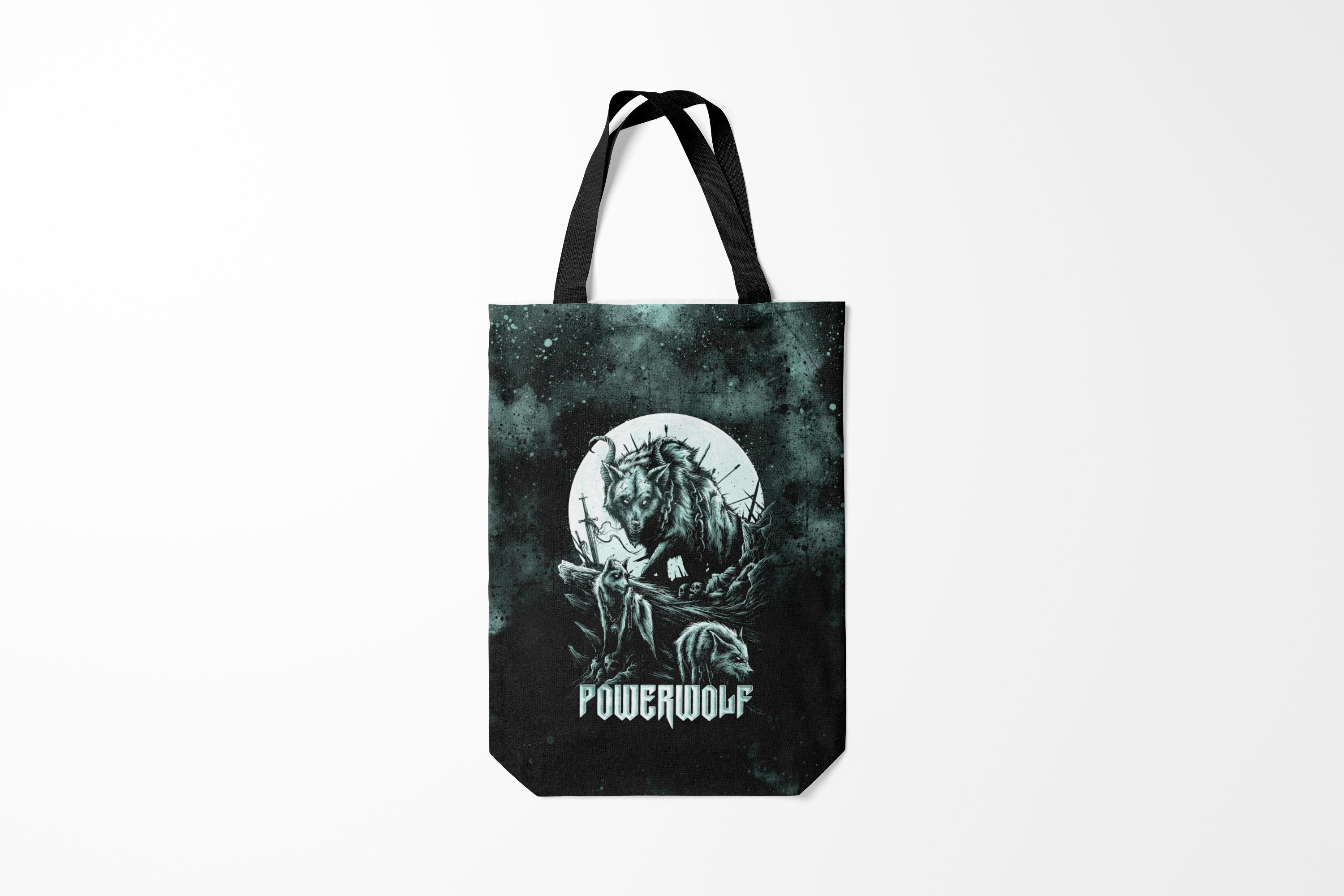 

Сумка шoппер унисекс Burnettie Разный Powerwolf, черный, Разный Powerwolf