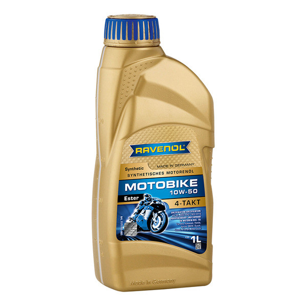 

Моторное масло 4-х тактное Ravenol Motobike 4-T Ester 10W-50 1 л