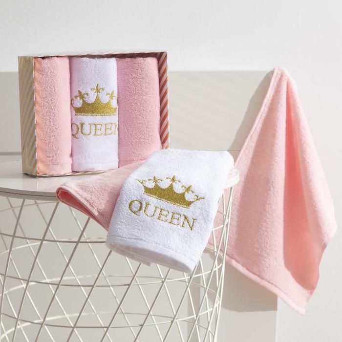 

Набор полотенец Экономь и Я "Queen" 30*60 см-3шт, 100% хл, 320 г/м2