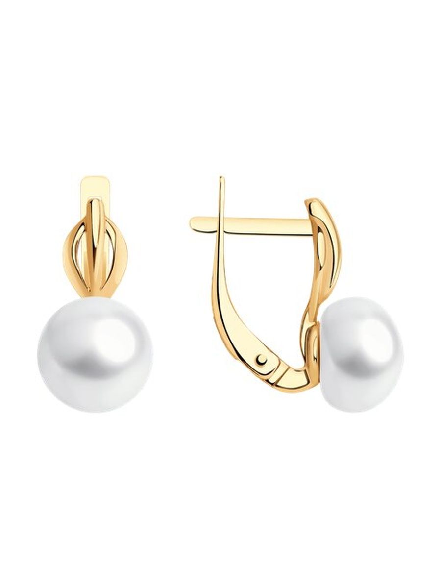 

Серьги из золота TEO MAORI 837792327, жемчуг искусственный, 837792327