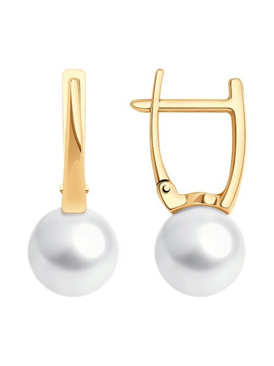 

Серьги из золота TEO MAORI 837792342, жемчуг искусственный, 837792342