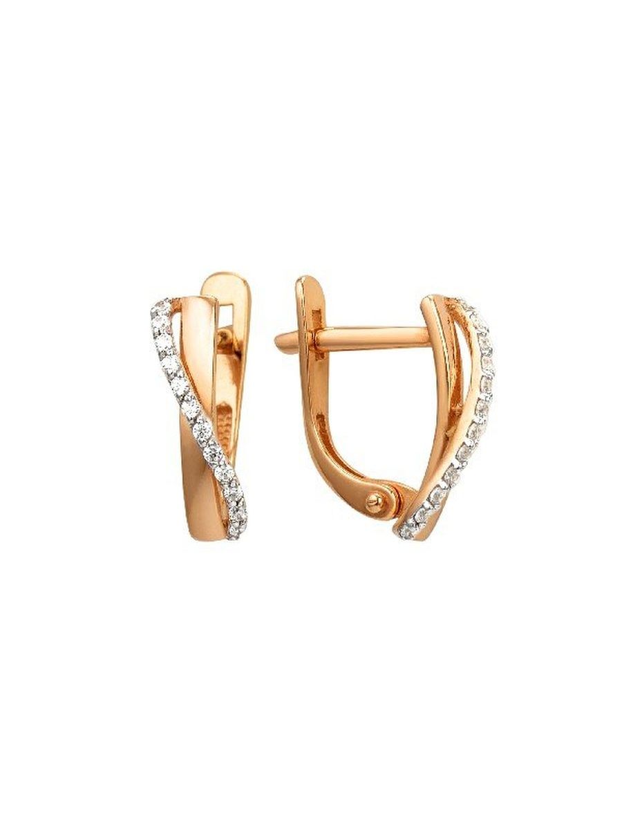 

Серьги из золота TEO MAORI 8000542-5102, фианит, 8000542-5102