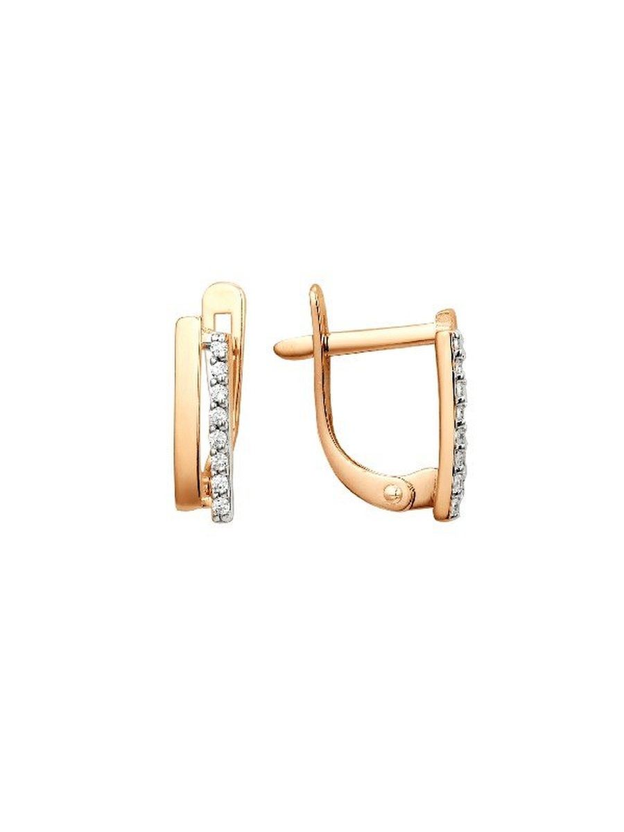 

Серьги из золота TEO MAORI 8000762-5102, фианит, 8000762-5102