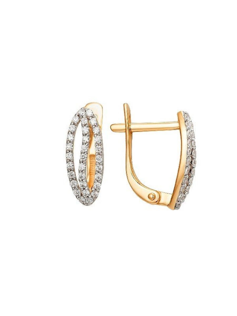 

Серьги из золота TEO MAORI 8000862-5102, фианит, 8000862-5102