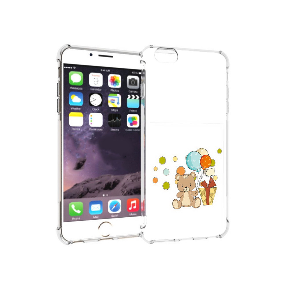Чехол MyPads Tocco для Apple iPhone 6 Plus медвеженок с подарком