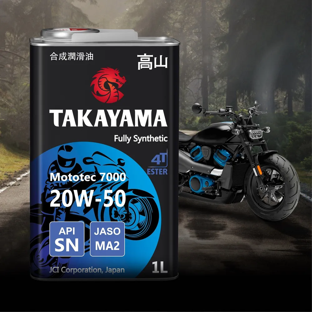 Моторное масло TAKAYAMA Mototec 7000 4t Sae 20w50 Api Sn Jaso Ma-2 1л