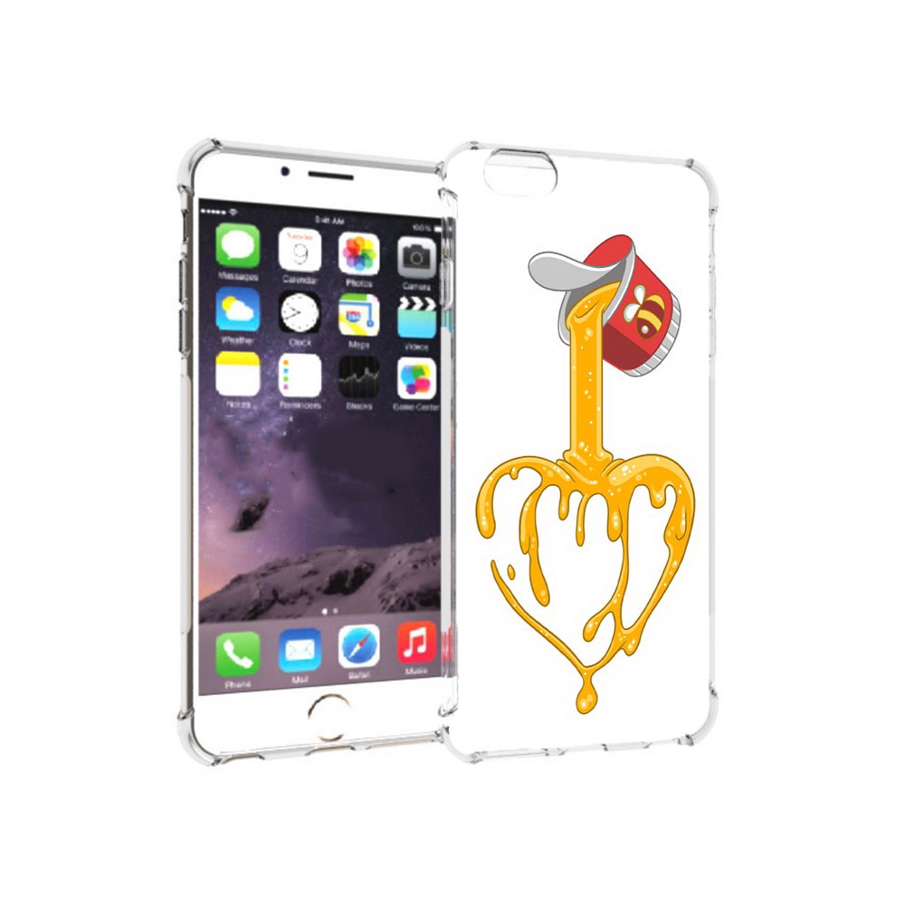 

Чехол MyPads Tocco для Apple iPhone 6 Plus медовое сердце, Прозрачный, Tocco