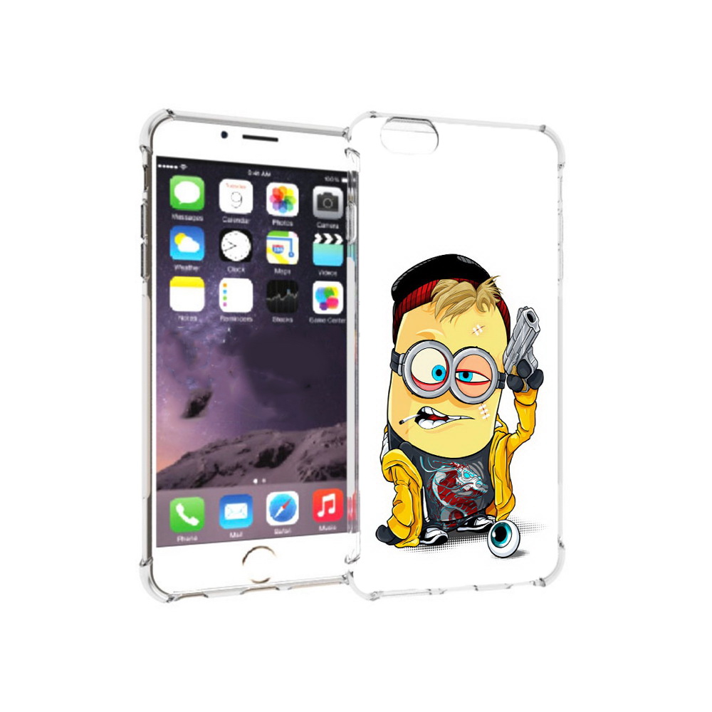 

Чехол MyPads Tocco для Apple iPhone 6 Plus миньон бандит, Прозрачный, Tocco