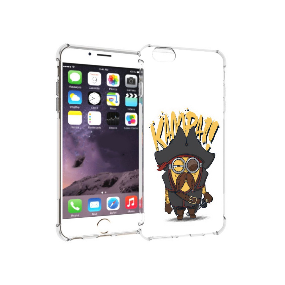 

Чехол MyPads Tocco для Apple iPhone 6 Plus миньон пират, Прозрачный, Tocco