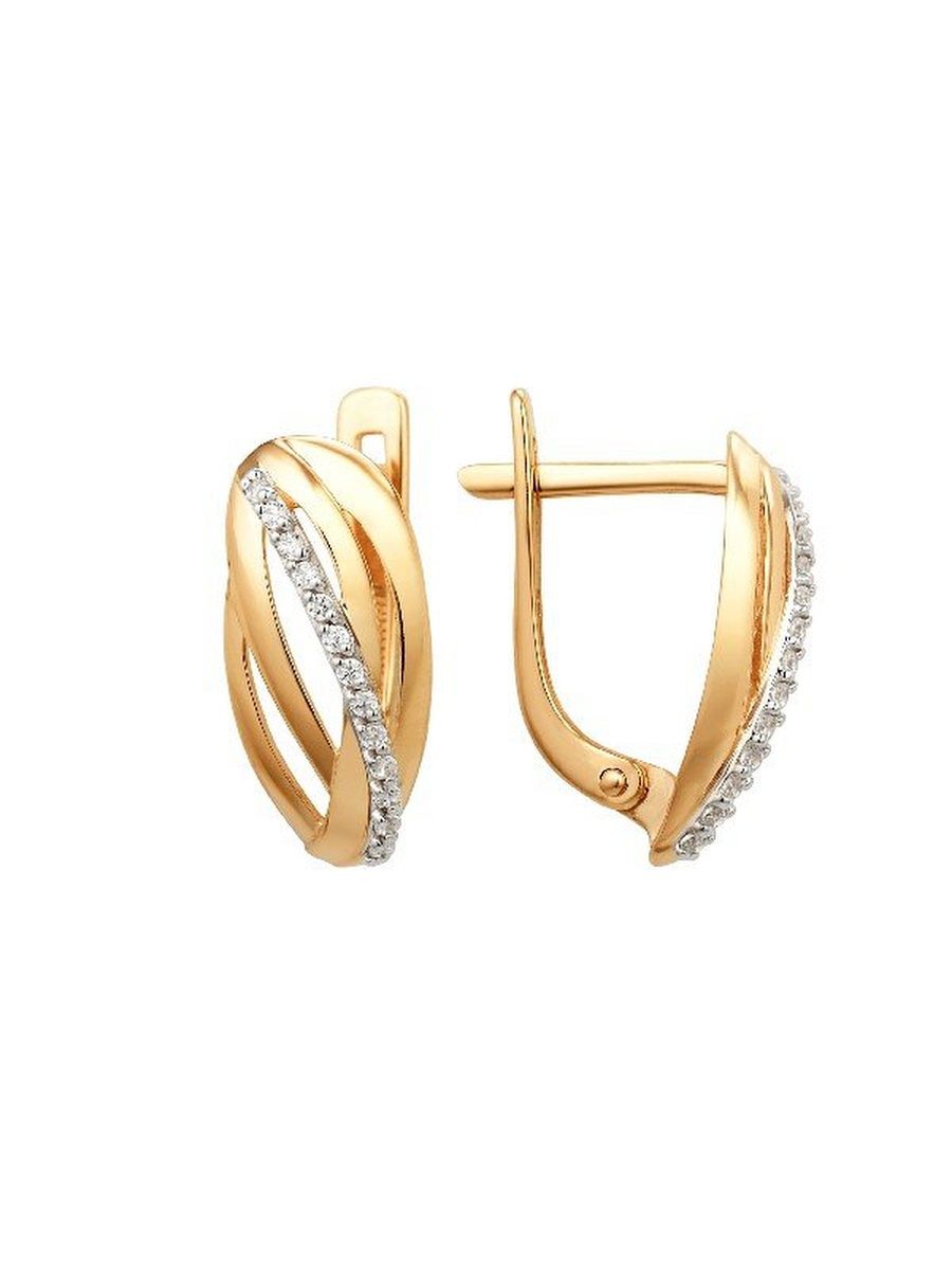 

Серьги из золота TEO MAORI 8001882-5102, фианит, 8001882-5102