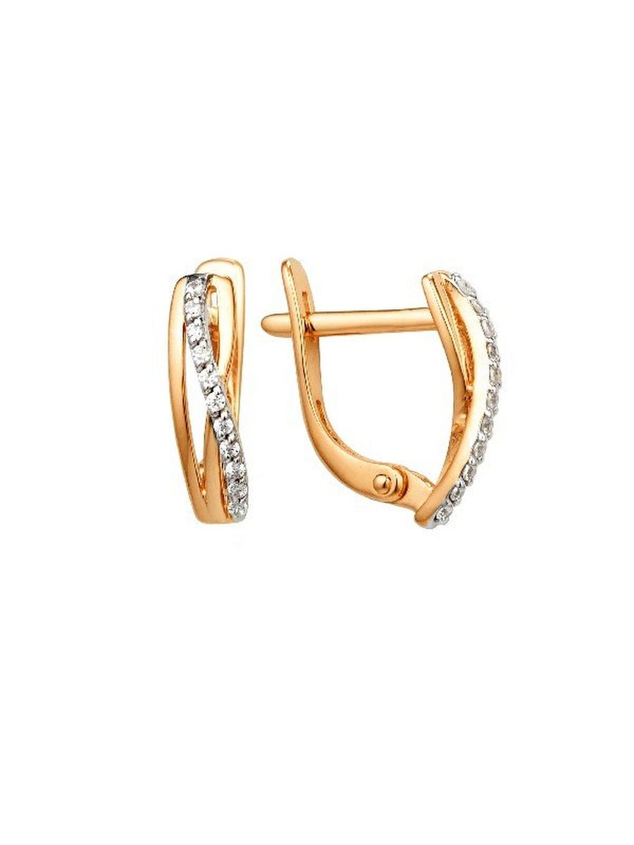 

Серьги из золота TEO MAORI 8002442-5102, фианит, 8002442-5102