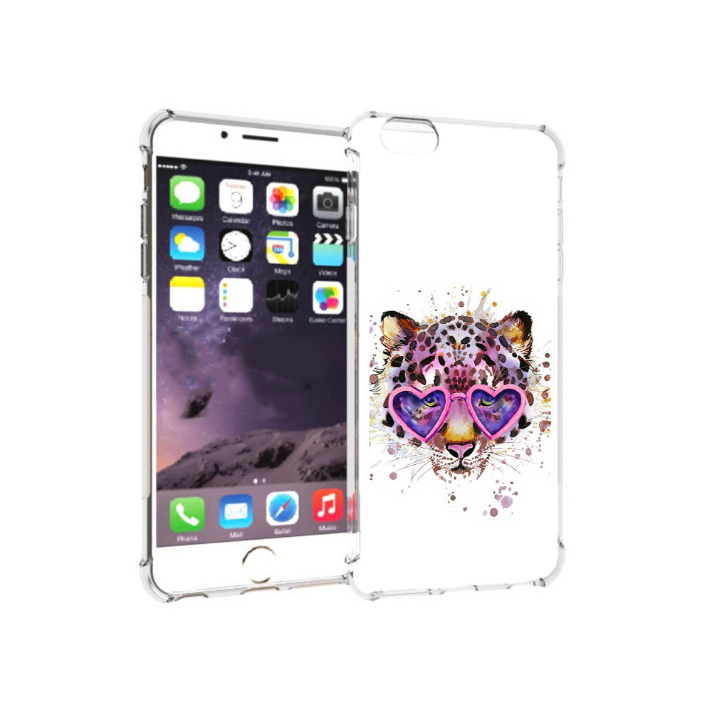 

Чехол MyPads Tocco для Apple iPhone 6 Plus модный леопард, Прозрачный, Tocco