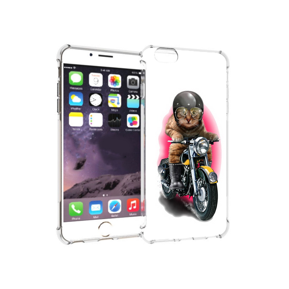 

Чехол MyPads Tocco для Apple iPhone 6 Plus мото-кот, Прозрачный, Tocco