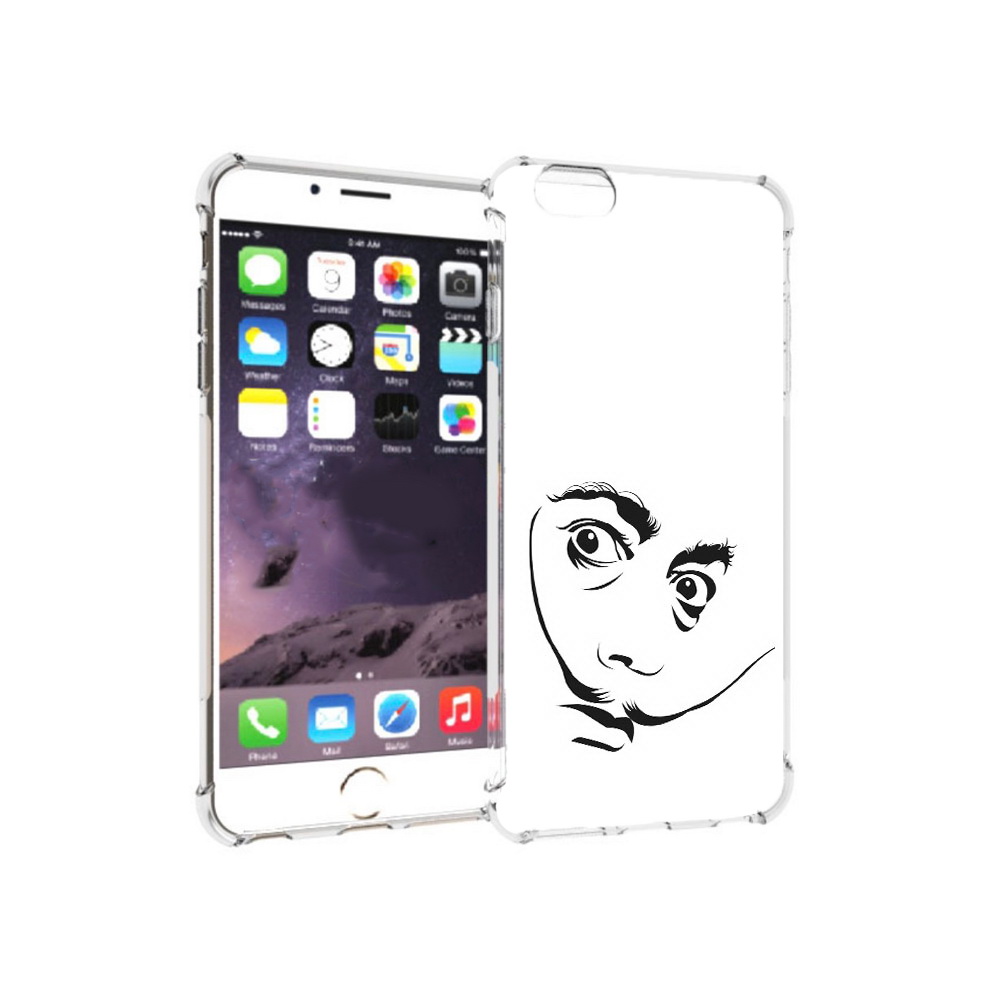 

Чехол MyPads Tocco для Apple iPhone 6 Plus мужчина с длинными усами, Прозрачный, Tocco