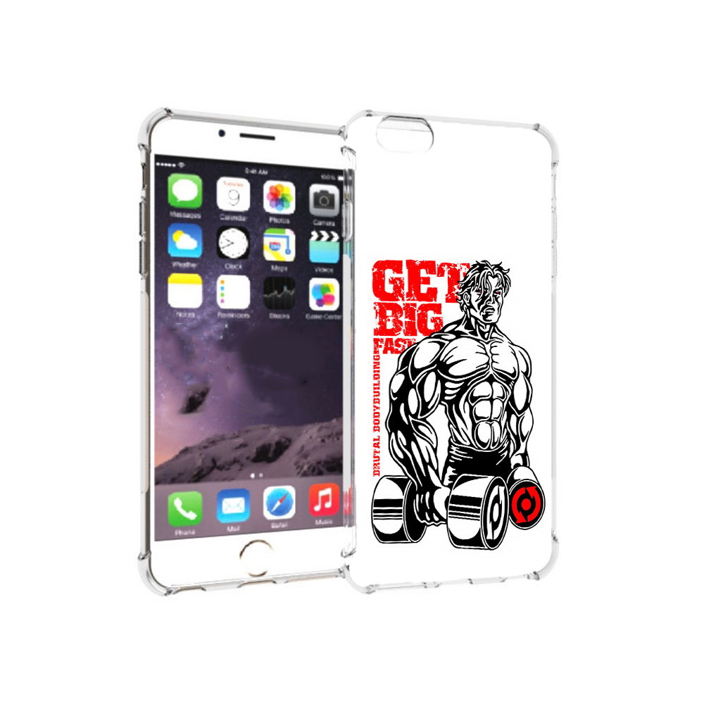 

Чехол MyPads Tocco для Apple iPhone 6 Plus накаченное тело, Прозрачный, Tocco