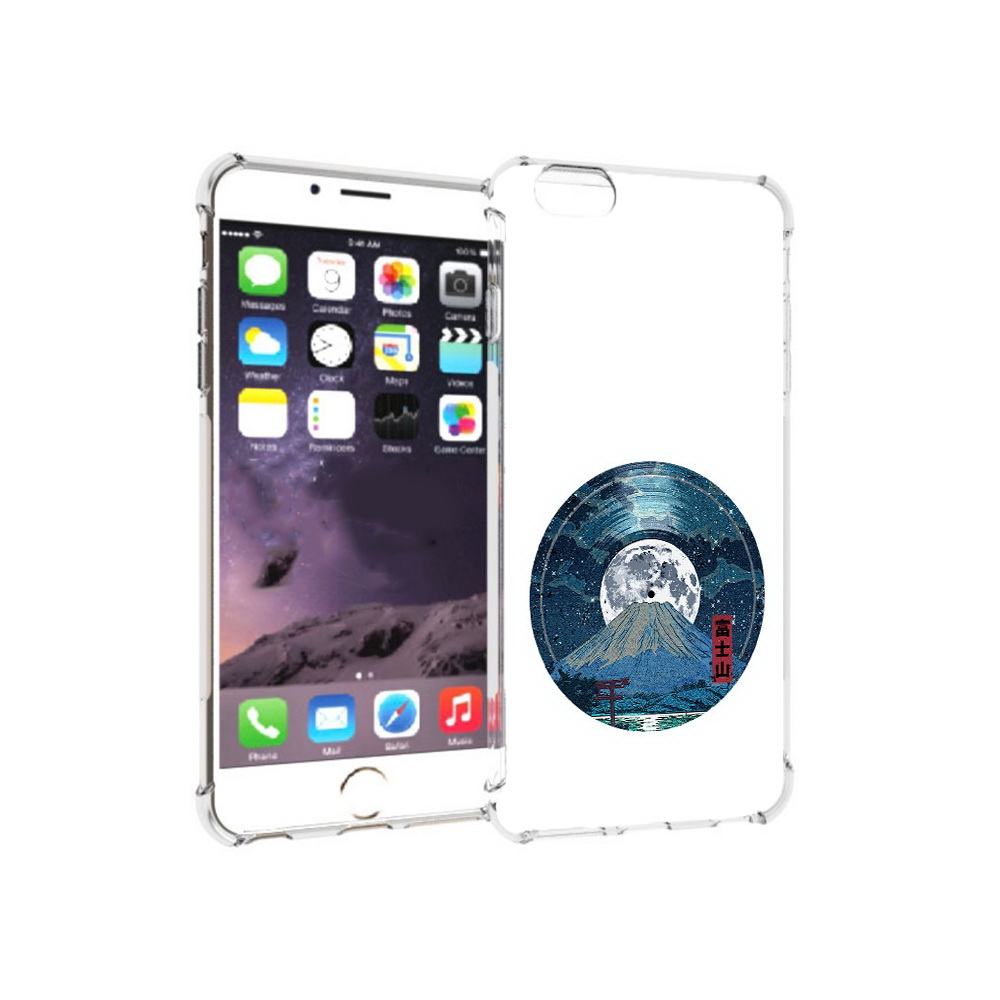 

Чехол MyPads Tocco для Apple iPhone 6 Plus нарисованная виниловая гора с луной, Прозрачный, Tocco