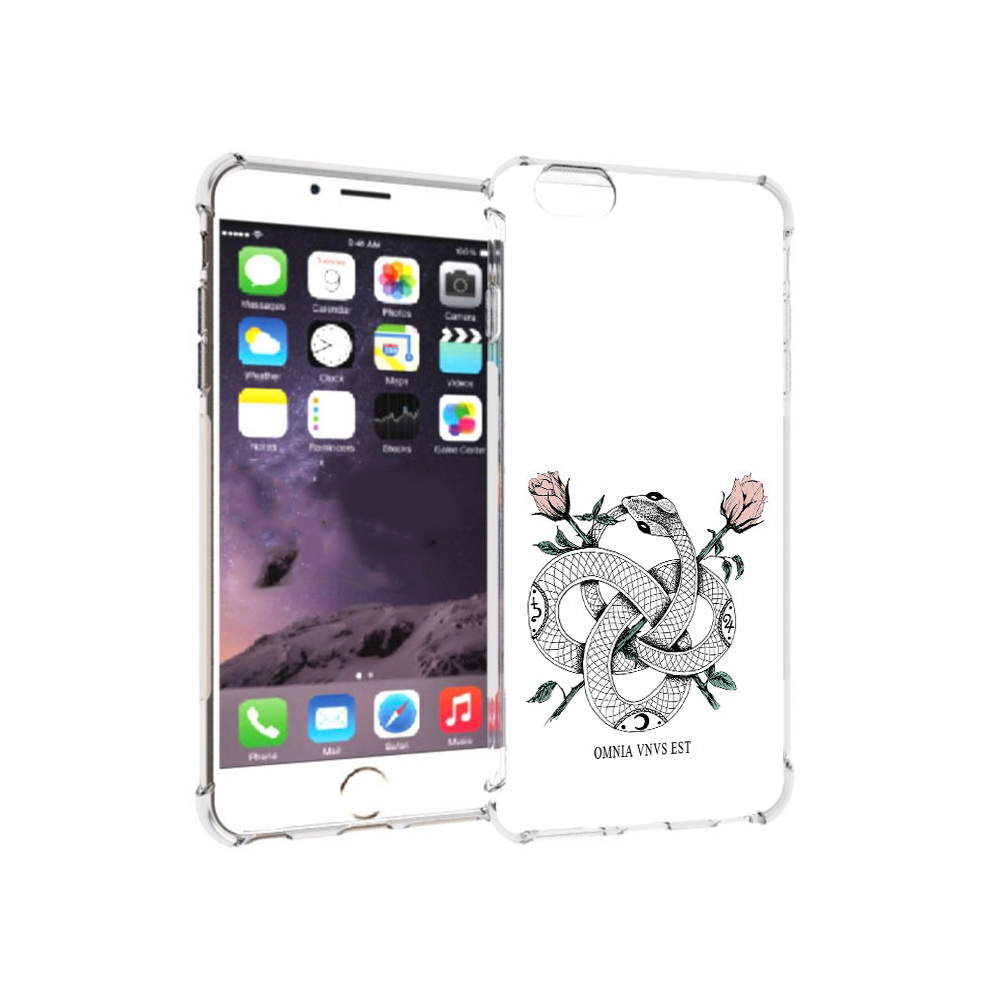 

Чехол MyPads Tocco для Apple iPhone 6 Plus нарисованная змея абстракция, Прозрачный, Tocco