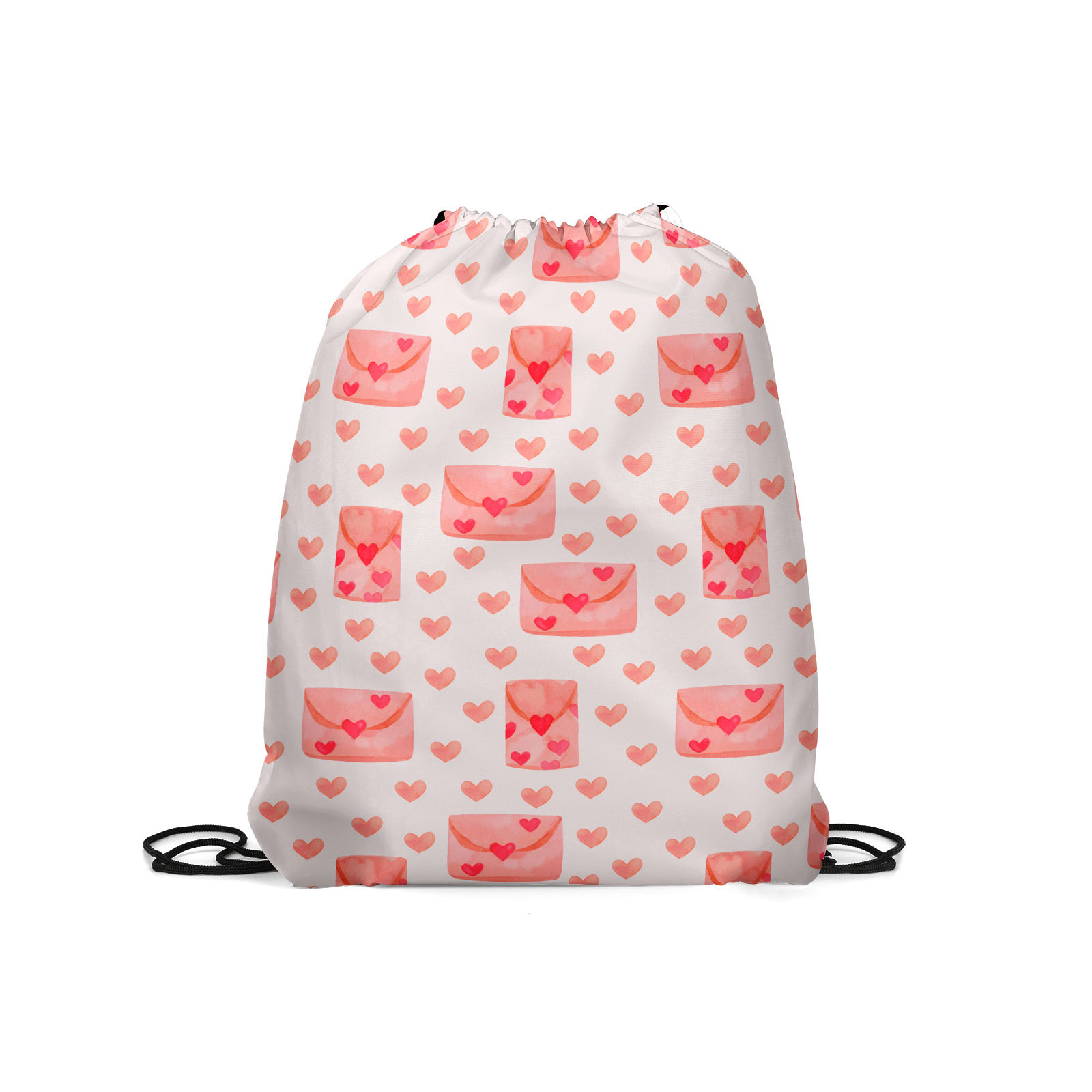 

Мешок для обуви унисекс Gorolla DrawstringBackpack 2157 белый, 42х35 см, Белый;розовый, DrawstringBackpack 2157