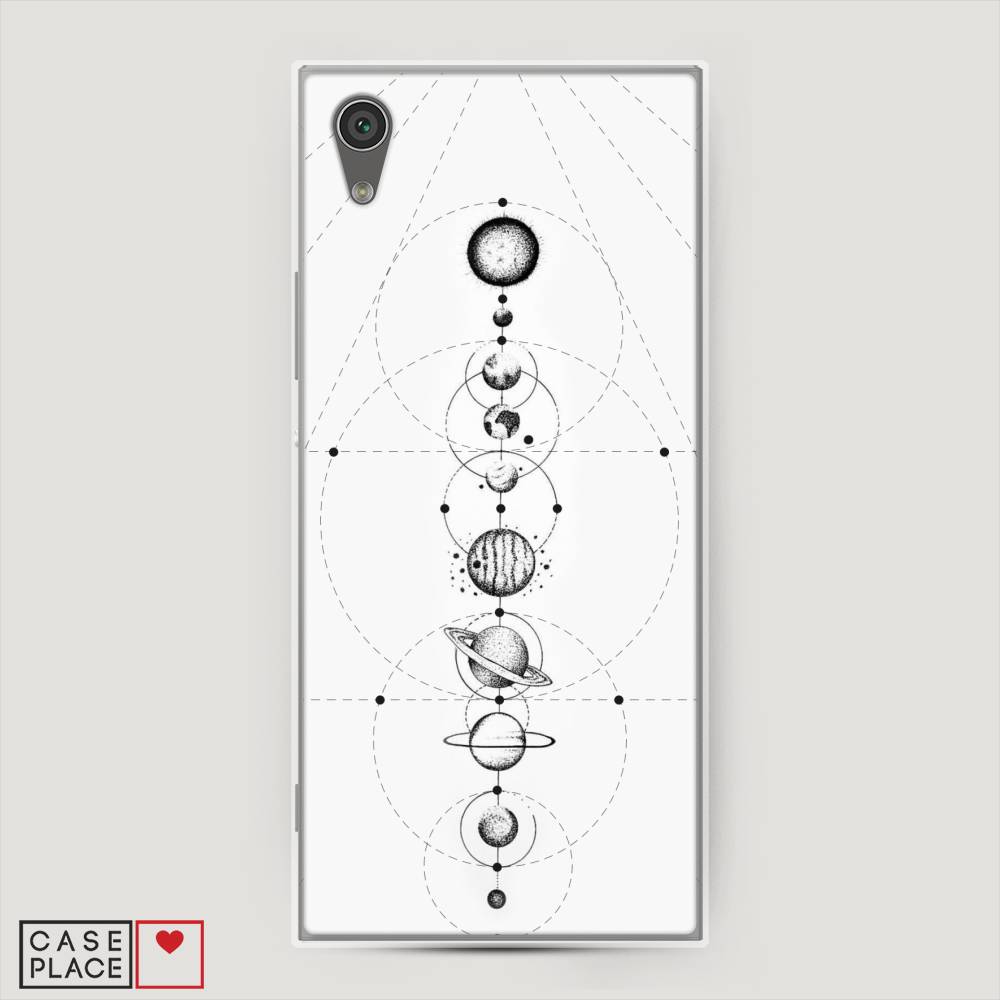 

Чехол на Sony Xperia L1 "Парад планет", Серый, 52550-2