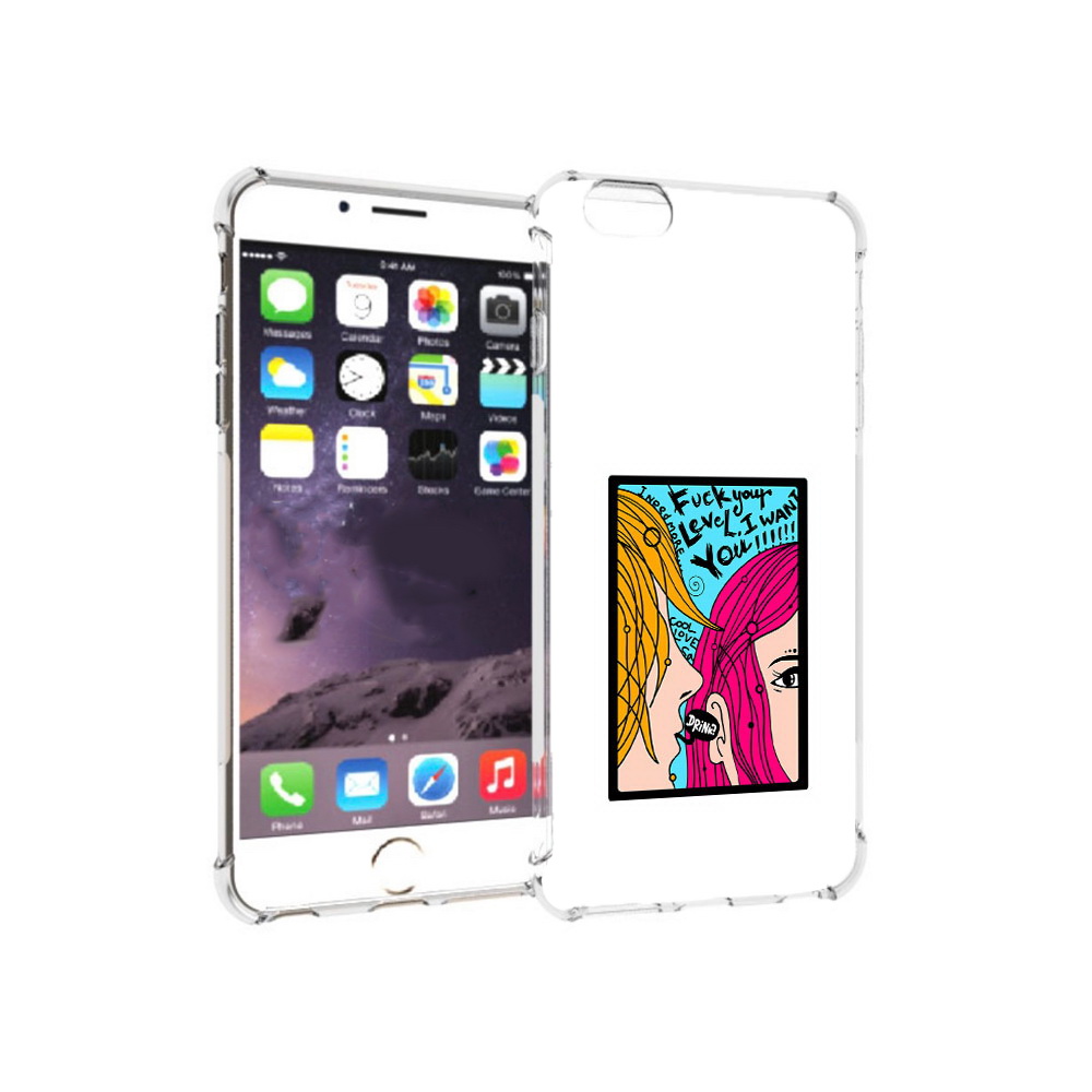 

Чехол MyPads Tocco для Apple iPhone 6 Plus Выпьем, Прозрачный, Tocco