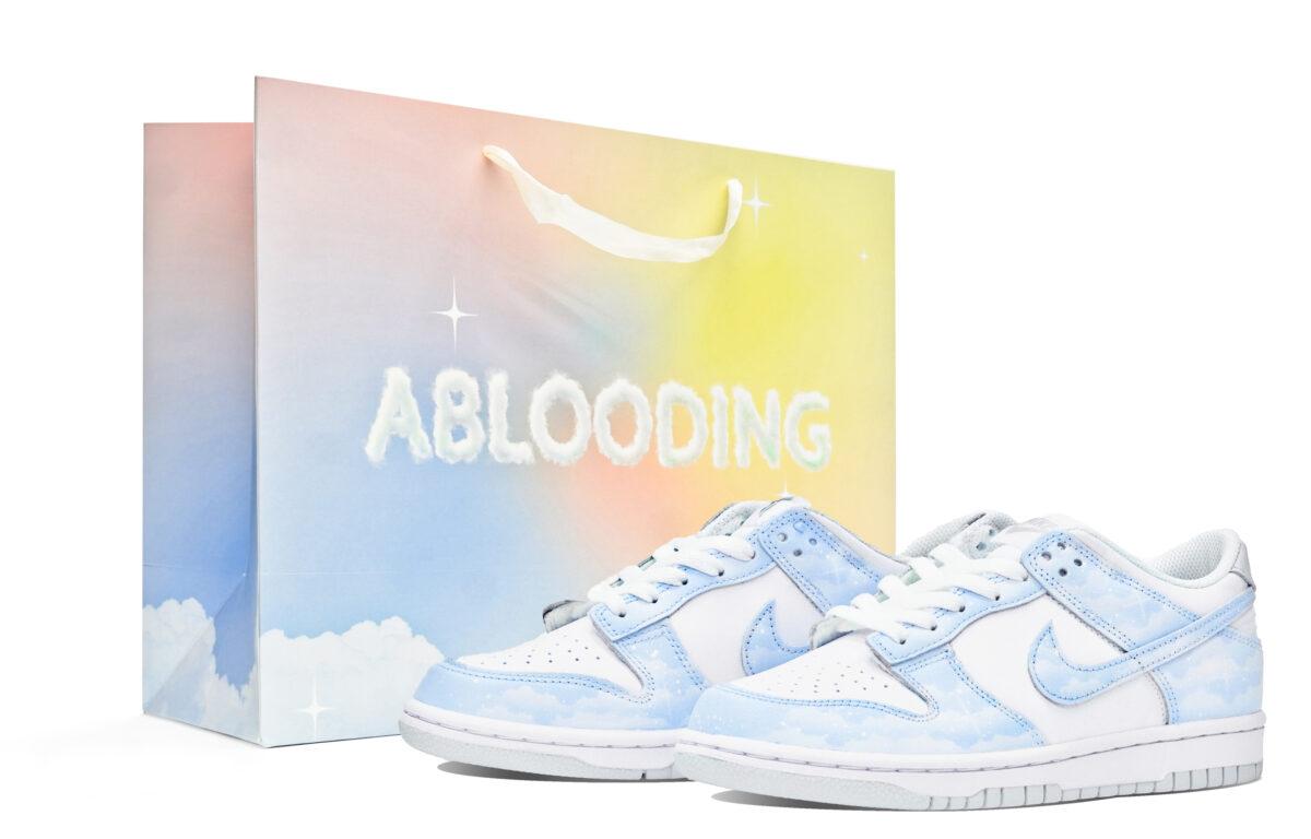 

Кеды унисекс Nike Dunk Low ABLOODING белые 41 EU, Белый, Dunk Low ABLOODING